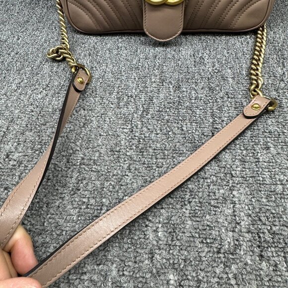 Gucci Marmont Small Brown Leather Crossbody Bag fbcco999-102225 - Picture 7 of 15